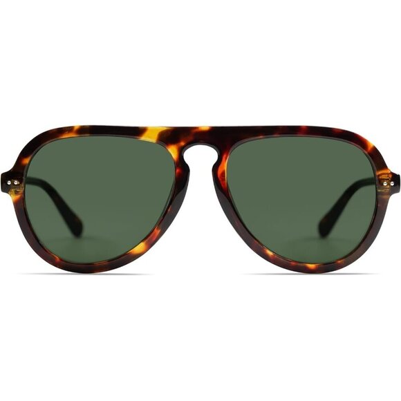 Retro Aviator Sunglasses Plastic Frame UV400 Protection Unisex Classic